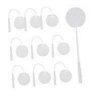 OUNONA 10 pièces Électrodes Auto Adhésives Rondes Silicone pour Massage Tapis de Massage Multifonctionnels de Confort Accru et Irritation