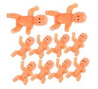 OUNONA 10 Pièces gâteau de poupée gâteau de bébé décorations de gâteaux en plastique mini-bébé mini bébé en plastique décorations de shower décorations de gâteaux pour bébés