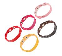 OUNONA 10 pièces Lot de Bracelets Cuir Tressé Réglables Multicolores DIY Accessoire Mode pour Création Personnalisée Rouge Jaune Marron Rose