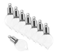 OUNONA 10 pièces Mini Flacons Verre Recharges avec Bouchons à Vis Bouteilles Transparentes Rechargeables pour Parfum Huiles Essentielles Sable et Pierres Pendentifs Suspendus Polyvalents