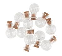OUNONA 10 Pièces Mini Souhait Modèle De Bouteille Conteneur De Cotillons Petits Pots avec Couvercles Minuscules Bouteilles Flacons avec Bouteilles avec Bouchon Liège