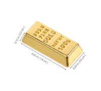 OUNONA 10 Pièces Modèle BRICS Truc Briques Artificiel Bricolage modèle Mini-Bar décor de scène Miniature de Maison de poupée Petite Maison Petits Alliage Golden