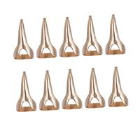 OUNONA 10 pièces Punk Style Finger Covers Nail Rings Halloween Party Durable Lightweight Accessories For Nail Art