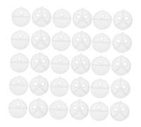 OUNONA 100 Pièces Agrafe de Miroir Clips de retenue de vitre de Porte Clip de Verre Miroir de de Porte d'armoire accroche-e s de Plastique Blanche