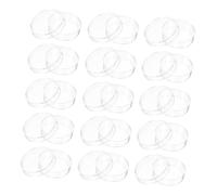 OUNONA 100 Pièces Boîtes de Pétri Transparentes Plastique pour Laboratoire Surface Antiadhésive et Écriture Facile Observation Claire pour Culture Cellulaire et Recherche Microbiologique