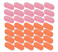 OUNONA 100 Pièces Mini Nail Buffers Double-sided Sponge Files For Acrylic And Natural Nails In Orange And Pedicure