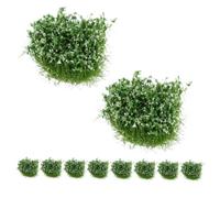OUNONA 10pcs Dollhouse Miniature Grass Tufts pour La Fabrication De Tiges De Verdure Artificielle Simulées pour Les Projets De Bricolage Grass Realist Grass Clusters for Outdoor