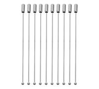 OUNONA 10pcs Épinglettes avec Butée en Acier Inoxydable Argentées, Design Élégant et Polyvalent, pour Réunions et Mariages