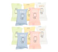 OUNONA 10Pièces Serviettes Compressées de Voyage Lot de Mini Serviettes pour Nettoyage Du Visage pour Sensible