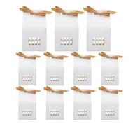 OUNONA 12 Boîtes à Bonbons en Carton Blanc Perforé Petites Boîtes à Friandises Décoratives pour Fête Mariage et Noël Élégante pour Emballage Présent Lot de 12 Pièces