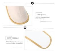 OUNONA 12 Chaussons Brossé pour Adultes Chaussures Dintérieur Confortables et Sûres pour Invité Spa Salon Voyage Lot Mixte Café et
