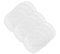 OUNONA 12 Coussinets D'allaitement Lavables et Réutilisables en Coton Ultra Absorbants Forme Coque et 3 Couches pour Mamans Allaitantes Sensibles