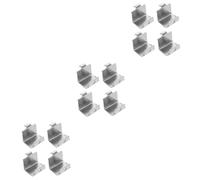 OUNONA 12 Pièces Crochet Support Congélateur Congelateur Congélateur Coffre Réfrigérateur Clips De Support De Refroidisseur Agrafes Pour Congélateur Silver Acier Inoxydable