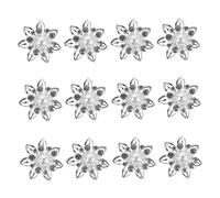 OUNONA 12 pièces Lot de Pinces Cheveux pour Mariage Accessoires Fins et pour Coiffures Tressées et Bouclées Décorations Uniques et Résistantes Métal et Tissu