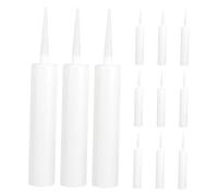 OUNONA 12 pièces Tubes à Joint Vides Rechargeables PE Tubes Étanchéité Portables Compatibles Outils Standard Capacité Importante pour Carrelage Salle de Bain et Réparation Fuites
