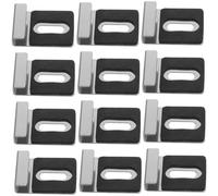 OUNONA 12pièces Support Mural pour Miroir Acier Inoxydable Kit De Montage avec Clips Robustes Matériel De Fixation pour Miroir sans Cadre Facile à Installer