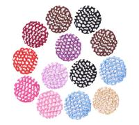 OUNONA 13 pièces Filets à Cheveux Élastiques pour Chignon Résille Solide et Colorée pour Danseuses et Professionnelles Couvre-cheveux Pratique