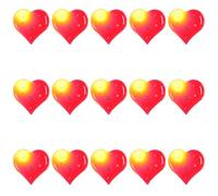 OUNONA 15 broches lumineuses en forme de cœur rouge - Idéales pour la Saint-Valentin, un mariage ou comme cadeau d'amitié.