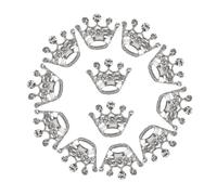 OUNONA 15 Pièces Broches Couronne De Princesse Avec Cristaux Lot De Bijoux Décoratifs Pour Mariages Banquets Anniversaires Accessoire Élégant Avec Fermoir à Broche