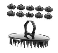 OUNONA 15 pièces Brosse de Massage Portable pour Chevelu Brosse à Cheveux Compacte Plastique Souple avec Poignée Ergonomique Antidérapante Nettoyage Profondeur pour Voyage et Détente