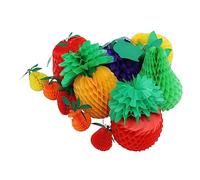 OUNONA 15 Pièces Décoration de Fruits Ensemble de Ornements Suspendus Honeycomb pour et Événements Grands Petits Styles Aléatoires