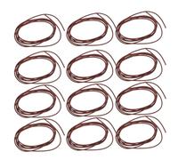 OUNONA 15 Pièces Élastique en Nylon Marron pour Carnet et Journal, Léger et Extensible, pour Fixer Fournitures en Randonnée ou Étude