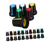 OUNONA 150 pièces Boutons Potentiomètre Lot Capuchons Rotatifs Plastique pour Réglage Volume et Vitesse Design Cœur Ergonomique pour Contrôle Audio Précis