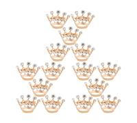 OUNONA 15pièces Lot de Broches Couronne Bijoux Élégants pour Femmes Mini Badges à Épingler Accessoires pour Mariage et Cérémonie