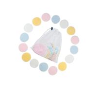 OUNONA 16Pièces Démaquillants Lingettes Nettoyantes pour Éponge Réutilisable Sac de Rose