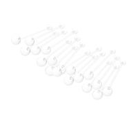 OUNONA 16pièces Piercing Transparent Acrylique Pour Femmes Bijoux De Navel Discrets Retainers Adaptés Aux Grossesses Et Aux Activités