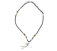 OUNONA 1pièce Collier Pendentif Diffuseur Aromathérapie Femme avec Flacon Huile Essentielle Verre Blanc Design Tressé Créatif et Élégant Bijou Fonctionnel