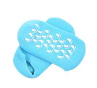 OUNONA 2 Chaussettes de Soin Chaussettes Courtes Hydratantes Coton et Spandex Noire Bleue pour Confort Optimal Soin