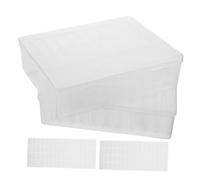 OUNONA 2 Ensembles Boîte de Rangement Compartimentée Transparente avec Couvercle et Autocollants pour Organisation de Perles et Création de Bijoux