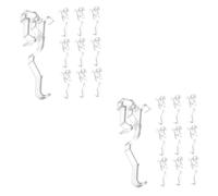 OUNONA 2 Ensembles Clips De Store Transparents pour Rideaux De Fixations Universelles pour Stores À Lamelles Accessoires De Remplacement pour Réparation 10 Pièces * 2