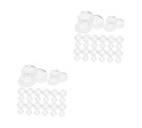 OUNONA 2 Ensembles Entretoise Antidérapante en Verre Tapis Antidérapant pour Table en Verre Tampon en Caoutchouc De Verre Réfléchissant Confiture De Porte Pare-Chocs 40 Pièces * 2