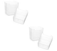 OUNONA 2 Ensembles Étagère De Rangement Suspendue pour Réfrigérateur De Cuisine Organiseur De Porte Latérale Organiseur De Porte De Réfrigérateur Bacs De Rangement 2 pièces * 2