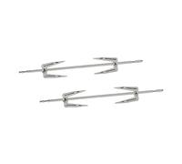 OUNONA 2 Ensembles Fourchettes Acier Inoxydable Pour Friteuse à Air Chaud Fourchettes Pour Poulet Rôti Pour Barbecue Pour Aliments Pour Poisson Et Viande Grillés