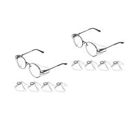 OUNONA 2 Ensembles Latéraux Pc Pour Lunettes De Boucliers Transparents Pour Protection Des Lunettes Résistants Aux Impacts Faciles À Installer 2 Paires*2