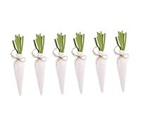 OUNONA 2 Ensembles Lot De 2 Mini Carottes Mignonnes Décorations pour La Maison Bannières Ornements De Carottes Ornements en Forme De Carotte Tissu Extensible en 3 pièces * 2