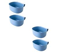 OUNONA 2 Ensembles Poubelle Suspendue De Cuisine Conteneur Décoratif Pour Déchets Alimentaires Petit Récipient Pratique Bleu De Rangement Accroche Porte Armoire 2 Pièces * 2