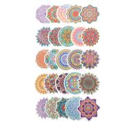 OUNONA 2 ensembles Set de Autocollants Mandala PVC Décoratifs pour Valise Ordinateur Portable Skateboard et Bouteille Stickers DIY Résistants et Polyvalents pour Personnalisation de