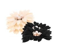 OUNONA 2 Paires De Chaussures De Mariage En Perles Accessoires Pinces À Chaussures En Forme De Fleur Boucles De Chaussures Accessoires Clips De Chaussures Breloques Strass