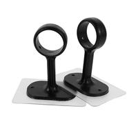 OUNONA 2 Paires de Supports de Tringle à Rideaux : Supports adhésifs pour Tringle à Rideaux, pour Mur ou Plafond, pour la Maison, Le dortoir, la Cuisine, la Chambre à Coucher