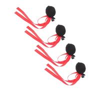 OUNONA 2 Paires pince à cheveux boulette de viande Accessoires de cheveux pour filles décorations de cheveux pour les filles accessoires de pince à cheveux barrettes à cheveux le fer Noir