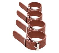 OUNONA 2 Paires Sangles de Panier Vélo Marron en Similicuir | Installation Facile, Accent Décoratif Minimaliste, Adaptées aux Paniers de Bicyclette et Modèles en Osier, Cyclisme Extérieur