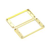 OUNONA 2 Pièces Anneaux de Micro Humbucker en Métal Doré, Cadre de Micro de Guitare, Montage Sécurisé et Ajusté pour Guitare Électrique, Décoration Simple