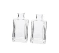 OUNONA 2 pièces Aromatherapy Glass Bottles Transparent Refillable Aroma Jar for Home Decor and Air Purification