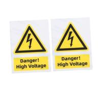 OUNONA 2 Pièces Autocollants Vinyle Avertisseur Électrique Haute Tension Étiquettes de Sécurité Auto Adhésives pour Intérieur et Extérieur Signalisation Visible et Multifonctionnelle