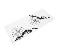 OUNONA 2 pièces Autocollants Voiture avec Boussole et Montagne Décorations Extérieures pour Carrosserie Stickers Camions et Vitres Adhésifs Faciles à Poser Noir