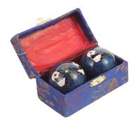 OUNONA 2 pièces Balles de Massage Manuelles Boules Lisses Portables pour Fitness Main et Relaxation Musculaire Boules de Remise Forme Anti-stress et Exercices des Doigts